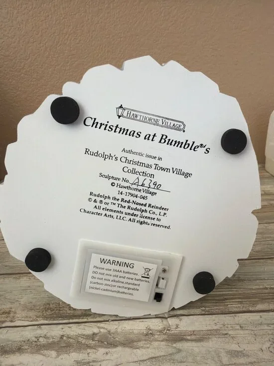 Hawthorne Village Rudolph's Town Abominable Snowman Christmas at Bumble's NEW - Picture 12 of 16